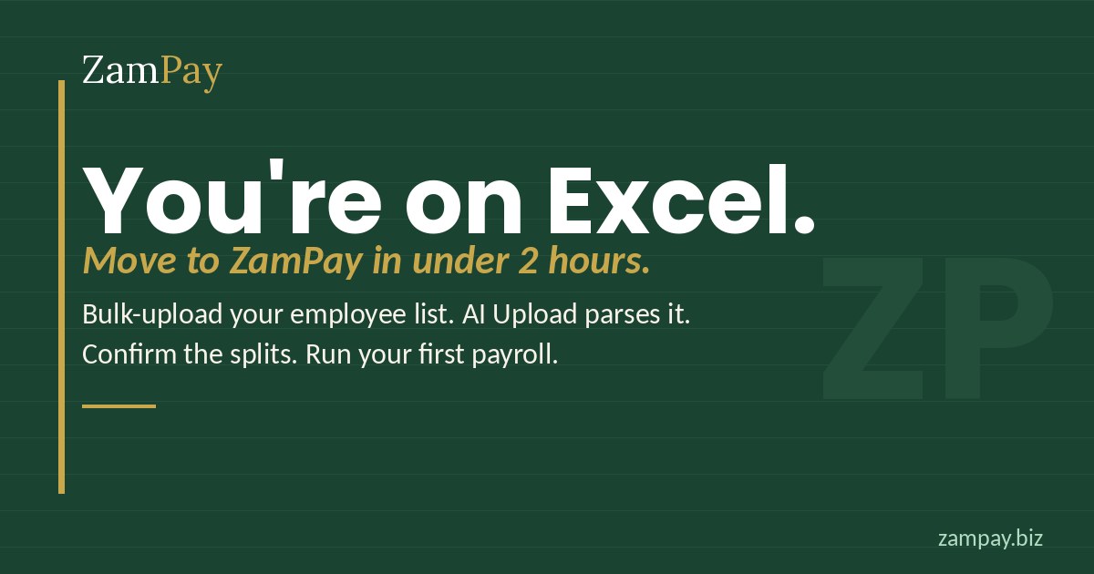 Switch from Excel to ZamPay